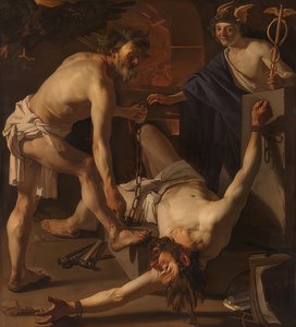 Vulkán által megláncolt Prométheusz. 1623