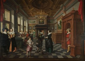 Egy hétrészes dekorációs sorozat: belső tér, 1630-32