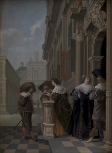 Beszélgetés a palotán kívül alkotó: Dirck van Delen