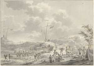 Az orosz hadsereg tábora Callantsoogban 1799-ben