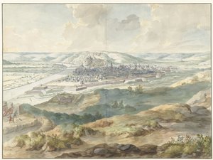 Namur kilátása keletről az 1695-ös ostrom idején