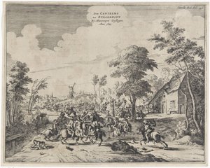 A spanyolok Don Cantelmo alatt vereséget szenvedtek Borgerhoutnál 1643-ban Don Cantelmo tot Burgerhout, Antwerpen Struck Anno 1643 (cím a tárgyon)