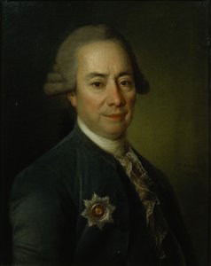 Pjotr Vasziljevics Bakunyin portréja 17251786, 1782 alkotó: Dmitri Grigorievich Levitsky