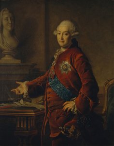 Alekszandr Mihajlovics Golicin alkancellár portréja 1723-1807, 1772