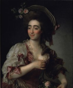 Anna Davia Bernucci operaénekesnő portréja, 1782