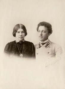 Alexander Blok, orosz költő, feleségével, Lyubával, 1900-as évek