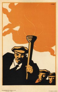 Lenin - Moor, Dmitrij Stachievich (1883-1946) - 1919 - Színes litográfia - 38x25 - Orosz Állami Könyvtár, Moszkva