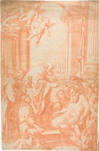Szent Jeromos utolsó áldozása alkotó: Domenichino