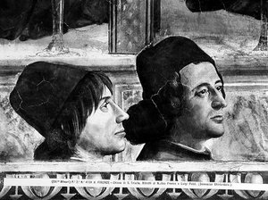 Matteo Franco és Luigi Pulci (1432-84) portréi Szent Ferenc életciklusából, 1483 körül (lásd: 52661)