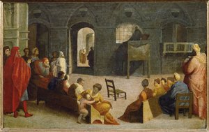 Sienai Szent Bernát prédikációja ... alkotó: Domenico Beccafumi