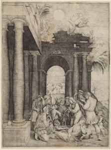 A pásztorok imádása alkotó: Domenico Beccafumi