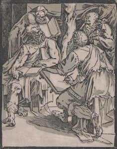 Az egyház négy doktora, kb. 1540-1550. alkotó: Domenico Beccafumi