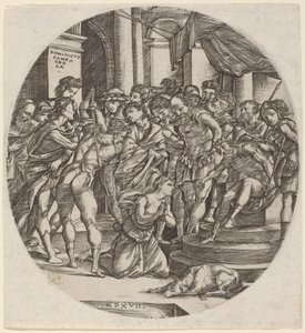 Szent Katalin lefejezése alkotó: Domenico Campagnola