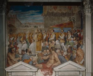 Szent Antoninus testének körmenete, 1589 (frézo)