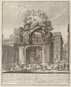 Jupiter és Minerva és a Vulkáni kovácsműhely, a "Kína" Fesztiválra alkotó: Domenico Franceschini probably after Nicola Michetti