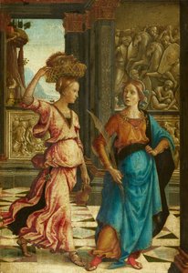 Judit a szolgálójával alkotó: Domenico Ghirlandaio