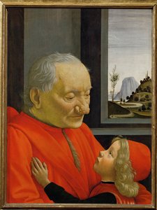 Egy idős férfi és egy fiatal fiú portréja - ... alkotó: Domenico Ghirlandaio