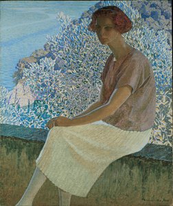 Argent nyugodt. Alma Fidora portréja, 1922. alkotó: Domenico Guerello