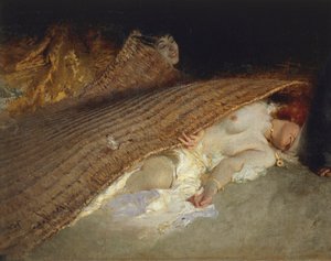 Szent Antal megkísértése, részlet alkotó: Domenico Morelli