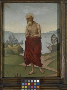 Szent Onufriusz (olaj, fa) alkotó: Domenico Panetti