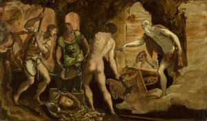 Vulkán kovácsműve, 1544-1548 körül (olaj, vászon) alkotó: Domenico Robusti Tintoretto