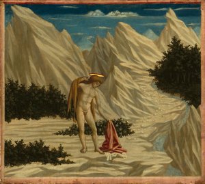 Szent János a sivatagban, c. 14451450.