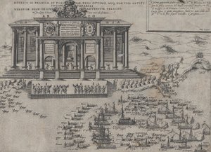 Henrik francia és lengyel király belépése Velencébe, 1574. alkotó: Domenico Zenoi