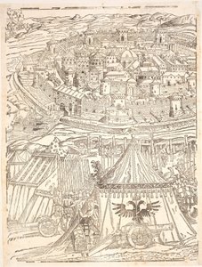 Goleta elfoglalása Tuniszban, Carl V alkotó: Domenico dei Franceschi