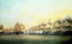 A negyedik akció Trincomalee mellett az angolok között Sir Edward Hughes admirális (kb. 1720-94) és a franciák között M. de Suffren vezetésével, 1782
