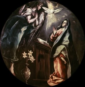 Angyali üdvözlet, 1603 körül. alkotó: Dominico El Greco