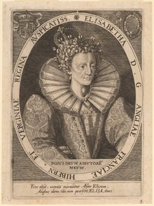 Elizabeth királynő alkotó: Dominicus Custos after Crispijn de Passe I