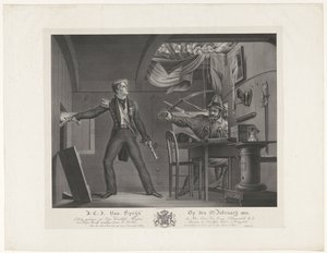 J:C:J: Van Speijk 1831. február 5-én (cím a tárgyon) alkotó: Dominicus Franciscus du Bois
