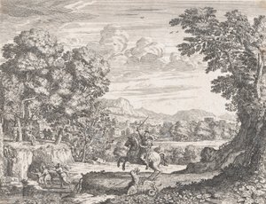 Bellerophon legyőzi a kimérát, 1668. alkotó: Dominique Barriere