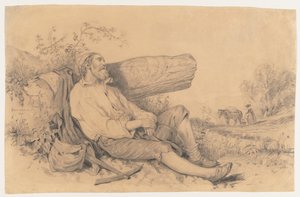Alvó mezei munkás, 1842.