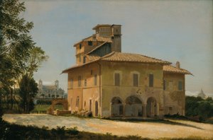 Raffaello villája Rómában, 1837-40 körül (olaj, papír, vászon)