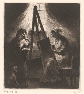 Elisabeth Vigée-Le Brun egy nőt ábrázol