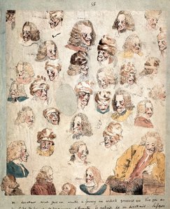 Különböző levegők Voltaire 30 fejében alkotó: Dominique Vivant Denon