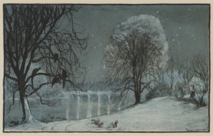 Téli éjszakai álom. A Kensington Gardens idillje alkotó: Donald Maxwell