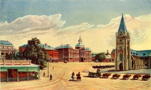 "Egyház tér, Pretoria", 1902. alkotó: Donald McCracken