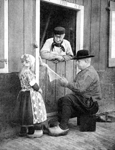 Klumpát viselő hollandok, Marken, Hollandia, 1936.