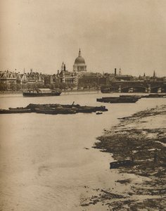 Embankment és Blackfriars a Waterloo híd déli végétől, 1935. alkotó: Donald McLeish