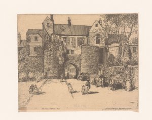A Boulogne-sur-Mer-i Porte Gayole-ból A Gayole-kapu, Boulogne-sur-Mer (cím az objektumon) alkotó: Donald Shaw MacLaughlan