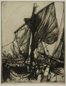 Chioggia halászai alkotó: Donald Shaw MacLaughlan