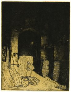 A faszénbolt belseje, Firenze alkotó: Donald Shaw MacLaughlan