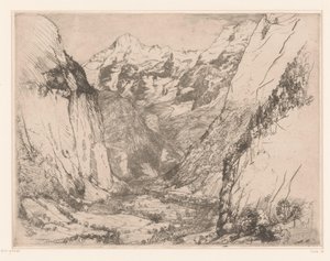 Lauterbrunnen-völgy A Lauterbrunnen alkotó: Donald Shaw MacLaughlan
