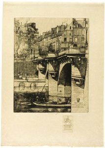 A Pont Neuf, Párizs (megjegyzéssel) alkotó: Donald Shaw MacLaughlan