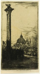 Oroszlánoszlop, Velence alkotó: Donald Shaw MacLaughlan