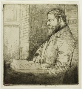 Francia diák portréja alkotó: Donald Shaw MacLaughlan