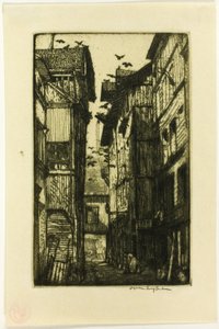 Galambok sikátora, Rouen alkotó: Donald Shaw MacLaughlan