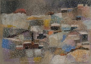 Havazás, 2001 (pasztell bársonypapíron) alkotó: Donatella Merlo